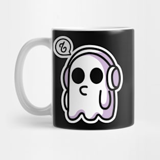 ghost with headset Mug